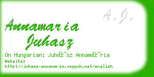 annamaria juhasz business card